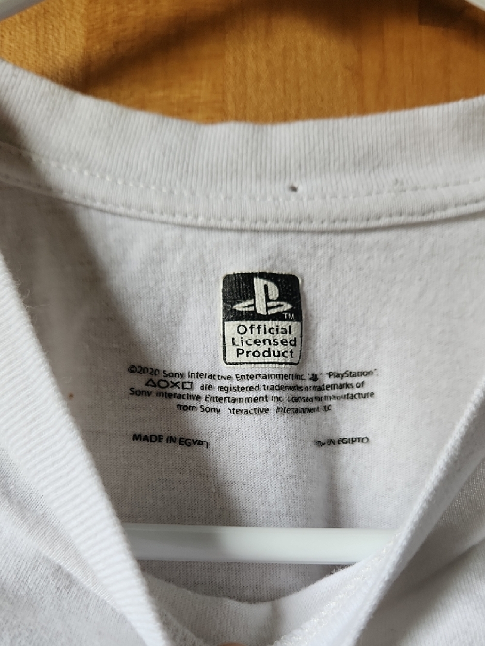 Sony White PlayStation Graphic Tee with Black and Multicolor Accents - Picture 3 of 8
